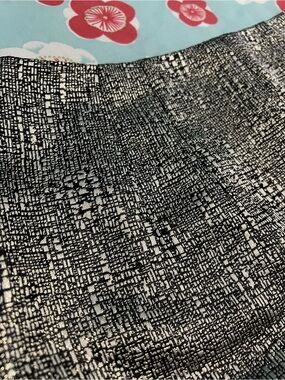 Silver and Black High-Waist Shorts